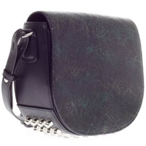 ALEXANDER WANG BLACK STUDDED IRIDESCENT STINGRAY